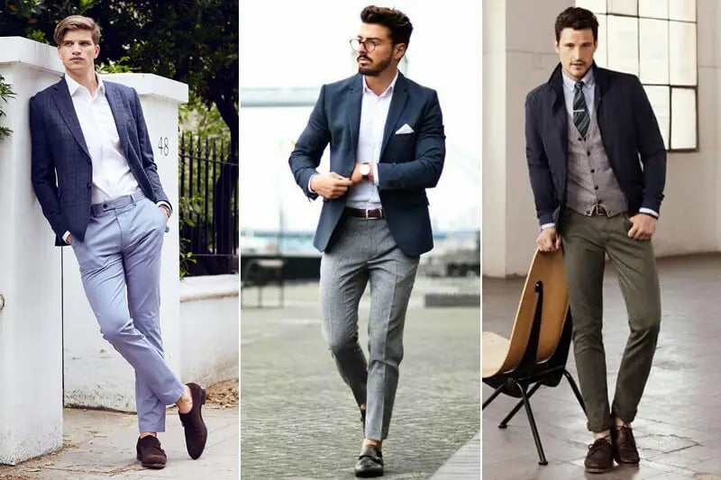 Navy Wool Blazer with Linen Pants Outfits For Men (7 ideas & outfits)