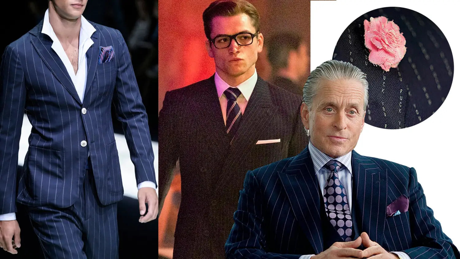 The classic pinstripe suit is making a comeback