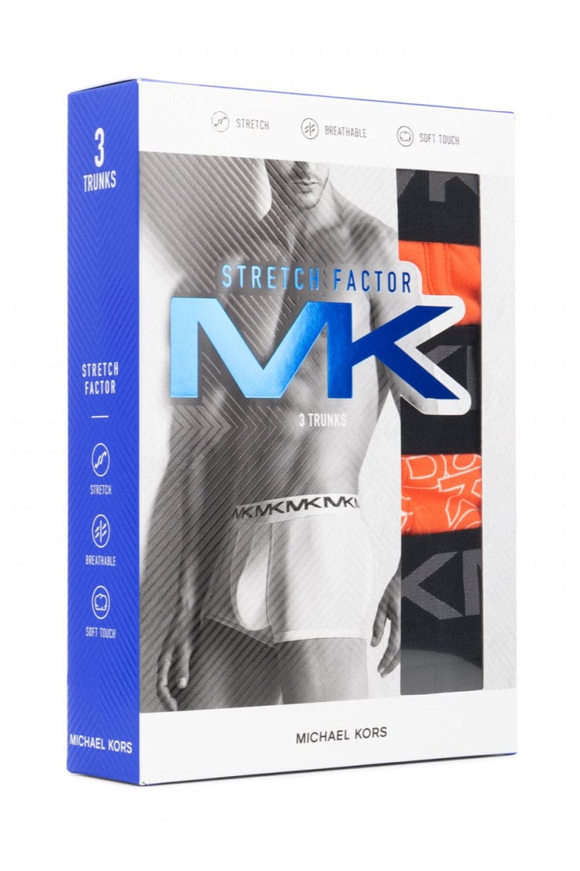 MK MICHAEL KORS STRETCH FACTOR 3 Pack Boxer Briefs Breathable