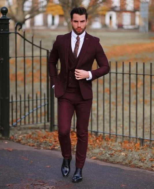 Maroon Suit Combination for Men