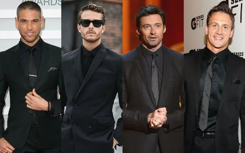 The Allure of the Black Suit Black Shirt Combo: A Style Statement