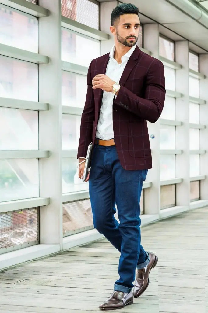 Maroon Suit Combination for Men MENSWEARR