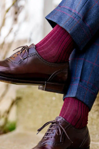 What Color Socks for Burgundy Suit - Boardroom Socks