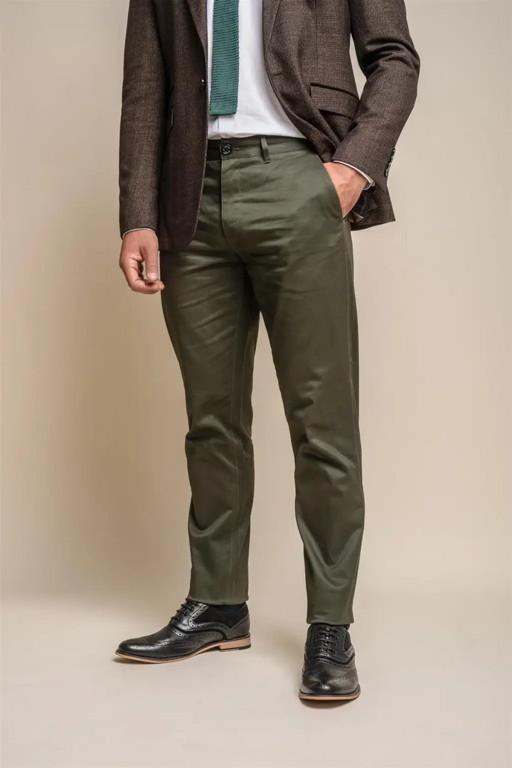 Cavani Men’s Dakota Olive Chino - Pants