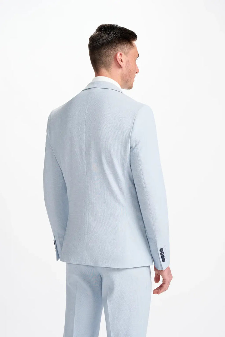 Cavani Men’s Siren Sky Blue 2 Piece Suit - Suit & Tailoring