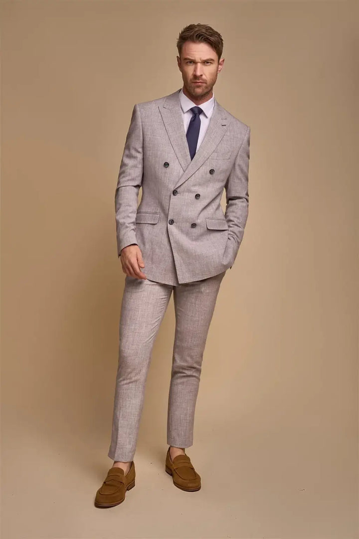 Cavani Tokyo Dove Double Breasted Blazer - Suit & Tailoring