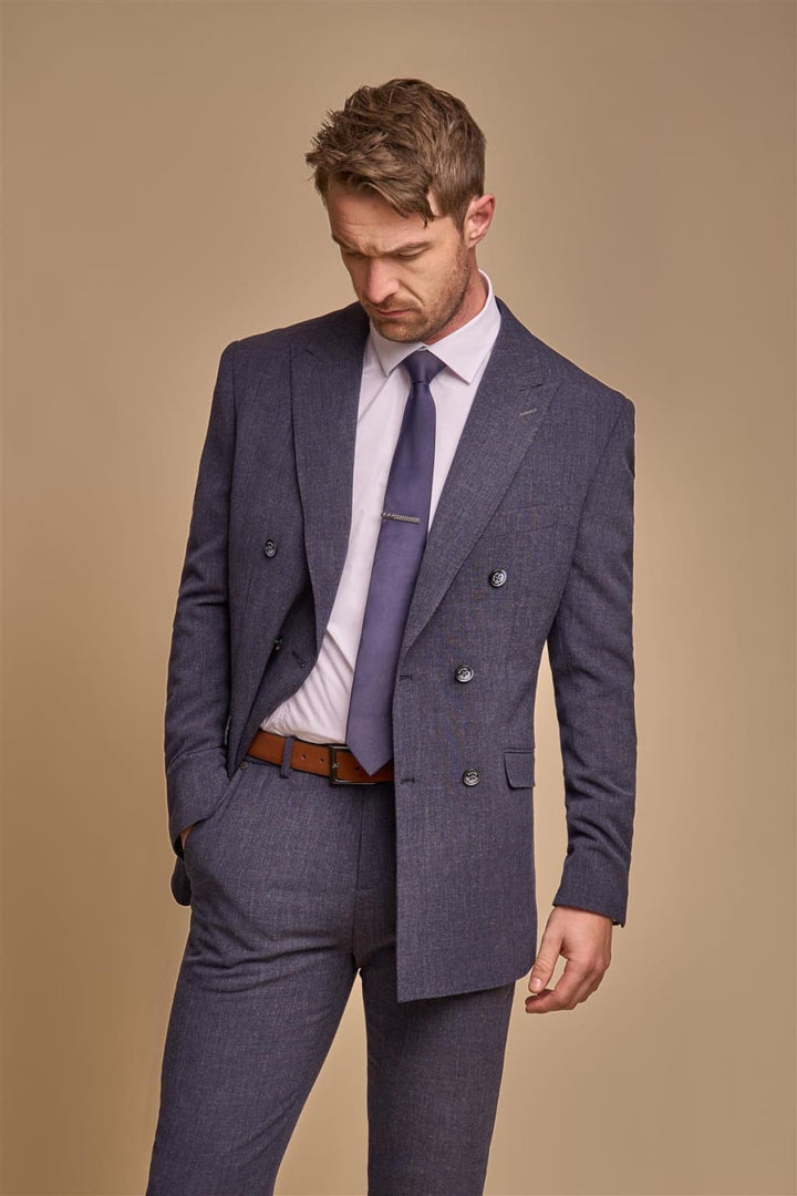 Cavani Tokyo Navy Double Breasted Blazer - Suit & Tailoring