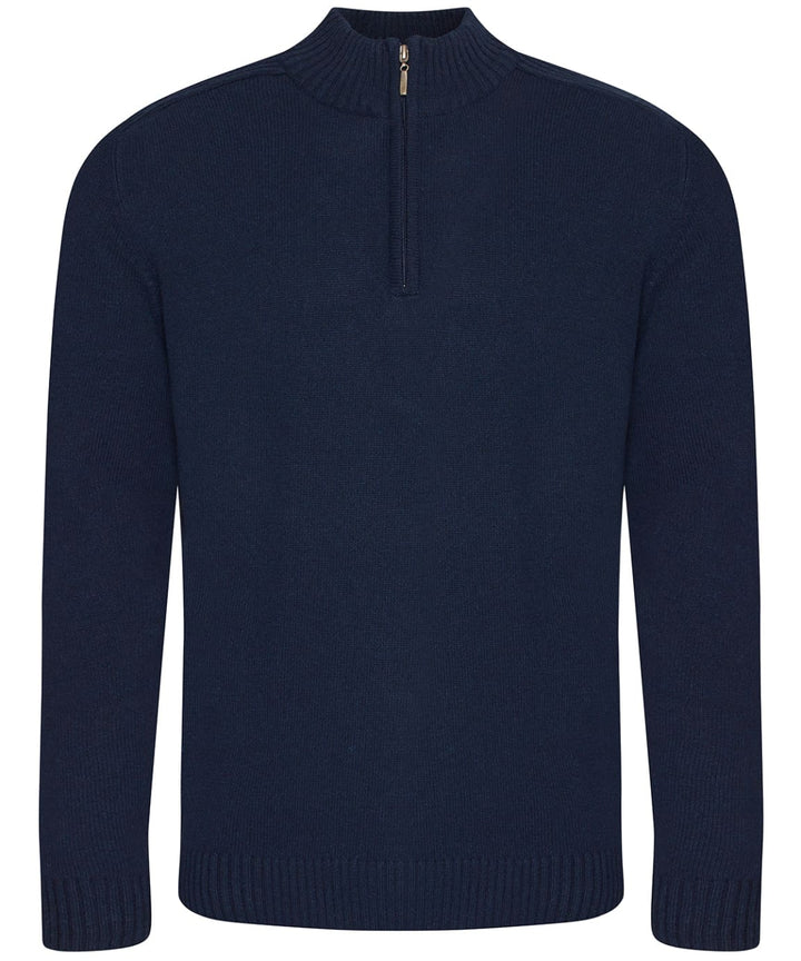 Ecologie Wakhan ¼ Zip 1/4 Zip Knit Sweater - Navy / XS - Knitwear