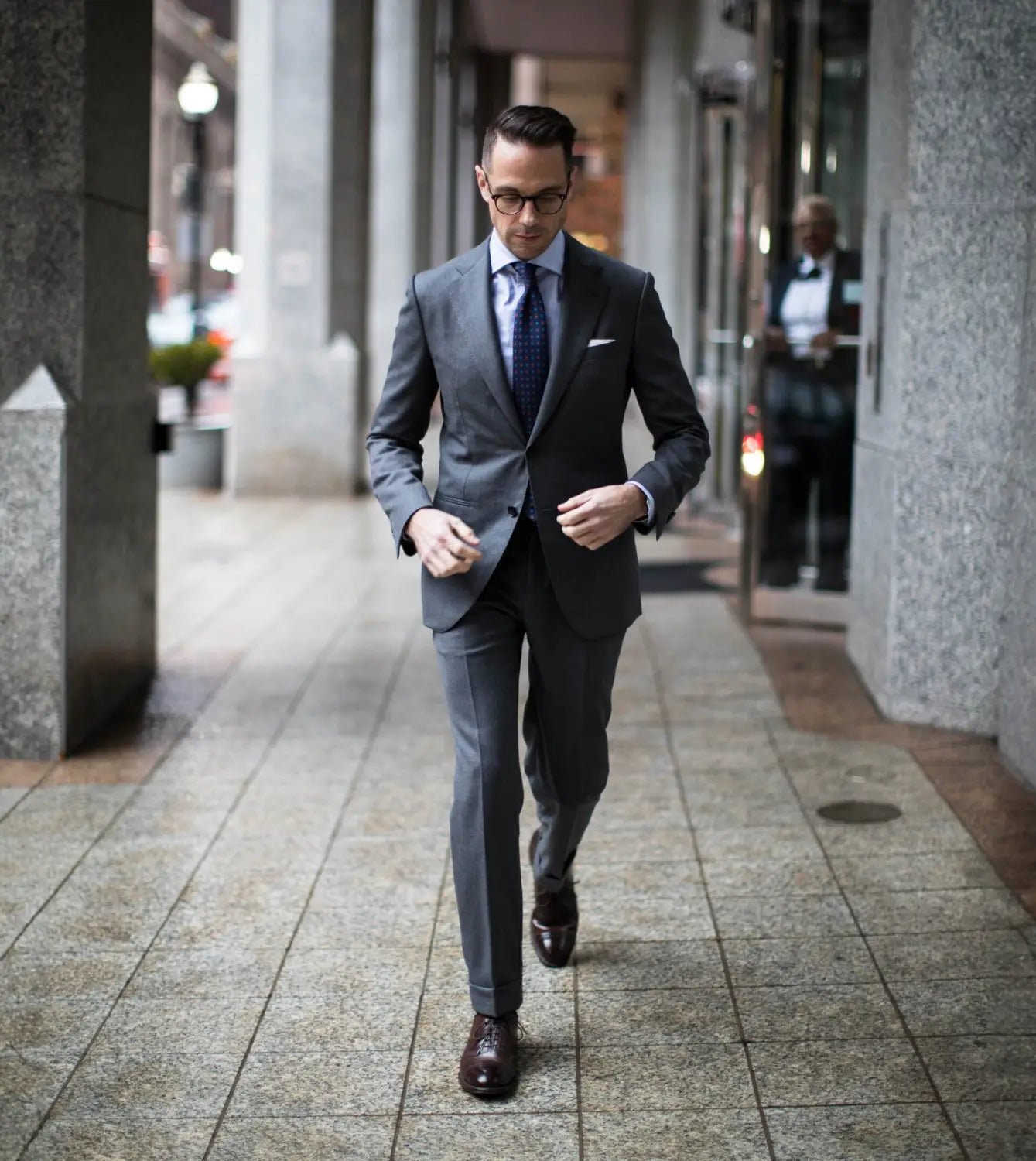 Medium Grey Solid Suit | He Spoke Style