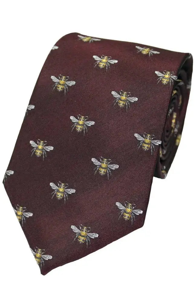 LA Smith Country Bees Silk Ties - Wine Accessories