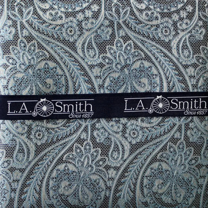 L A Smith Blue Grey Paisley Lace Hank - Accessories