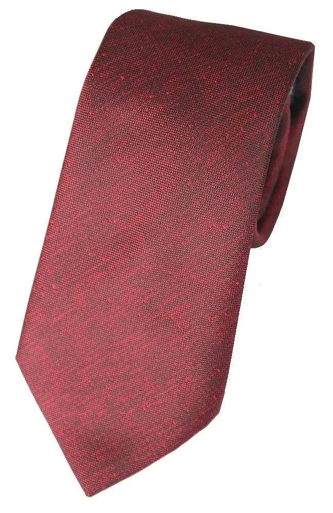 L A Smith Red Speckled Poly Tie - Accessories