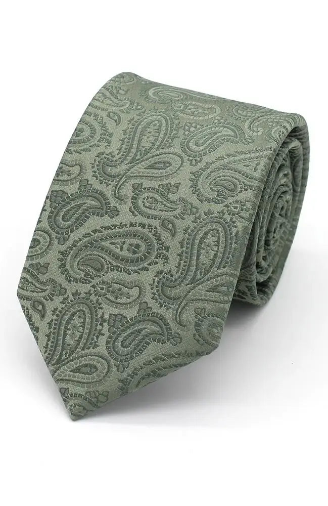 LA Smith | LA Smith Paisley Woven Wedding Poly Ties - MENSWEARR