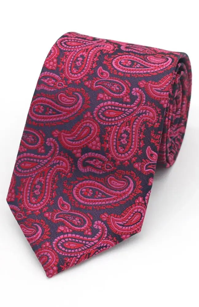 LA Smith | LA Smith Paisley Woven Wedding Poly Ties - MENSWEARR