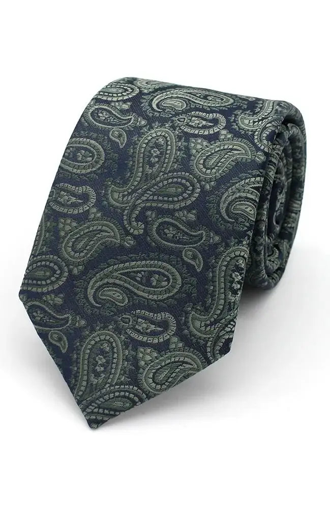 LA Smith | LA Smith Paisley Woven Wedding Poly Ties - MENSWEARR