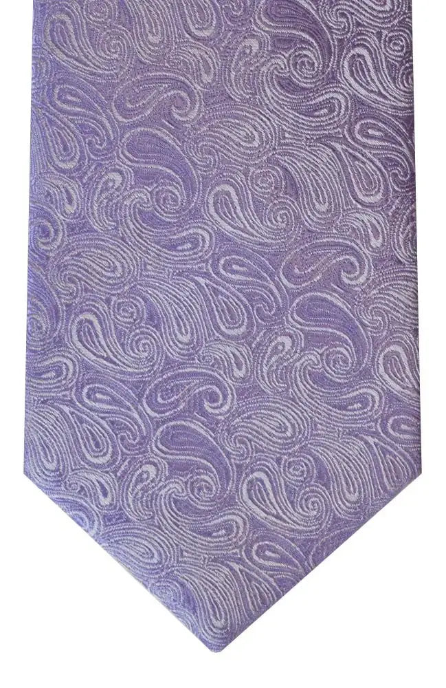 LA Smith Paisley Woven Wedding Poly Ties - Lilac - Accessories