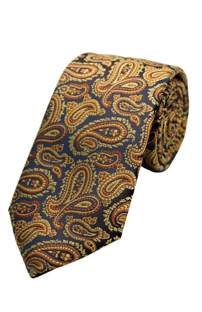 LA Smith | LA Smith Paisley Woven Wedding Poly Ties - MENSWEARR