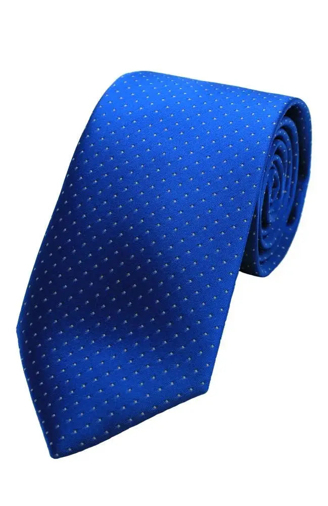 LA Smith Poly Small Spot Tie - Blue - Accessories