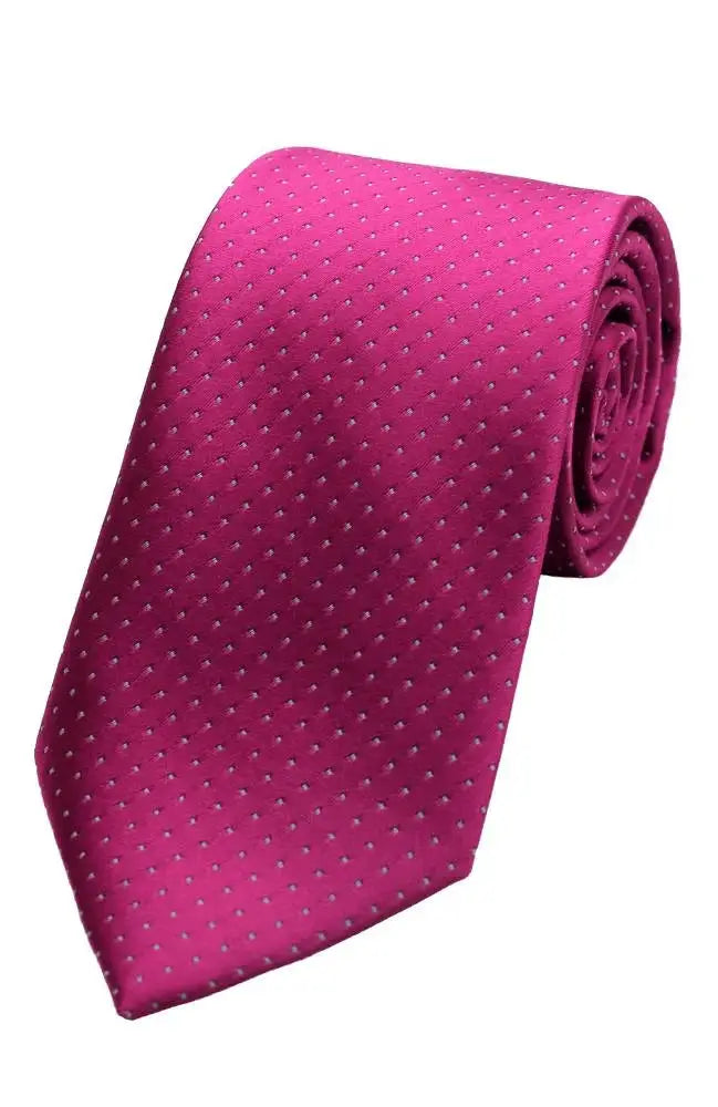 LA Smith Poly Small Spot Tie - Pink - Accessories