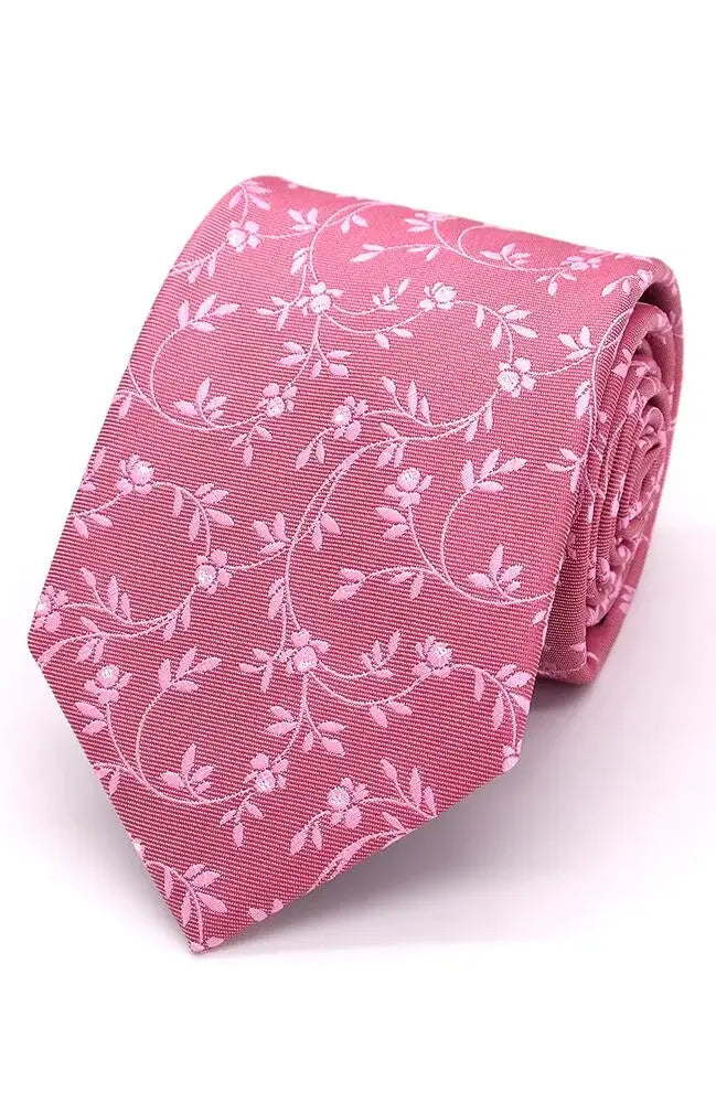 LA Smith Tumbling Petals Woven Wedding Poly Ties - Dusky Pink - Accessories