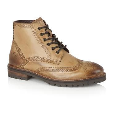 London Brogue Billy Tan Men’s Boots - UK7 | EU41 - Boots