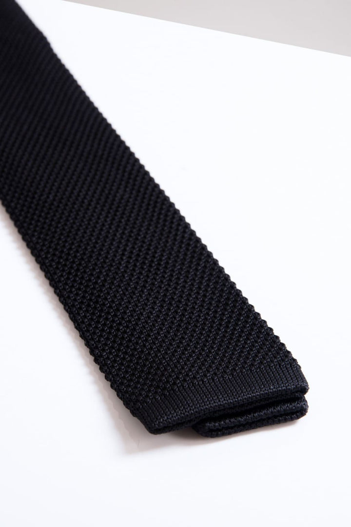 Marc Darcy KT Black Knitted Tie - accessories