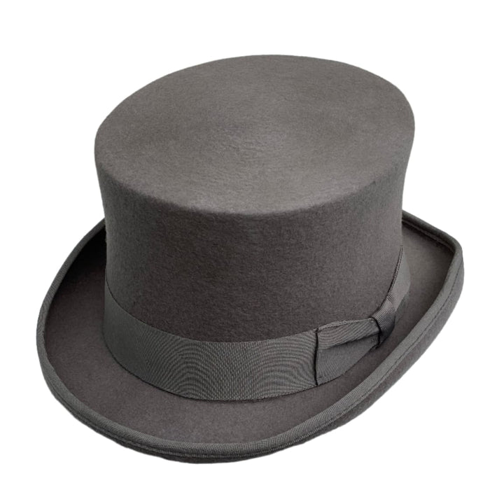Men’s Royal Ascot Royal Enclosure Wool Felt Top Hat - Greyish Brown - Hats