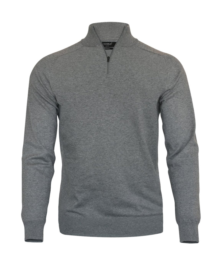 Nimbus Brighton ¼ Zip Knitted Jumper - Gray / XS - Knitwear