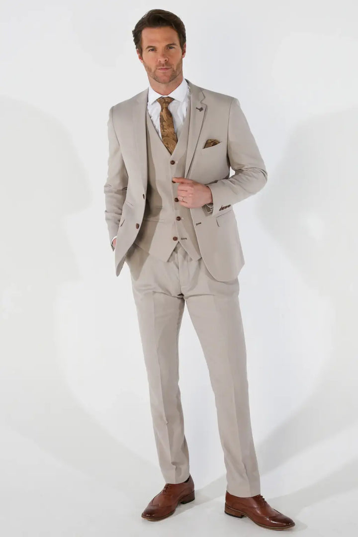 Mayfair Stone Men’s Three Piece Suit - 34R / 28R