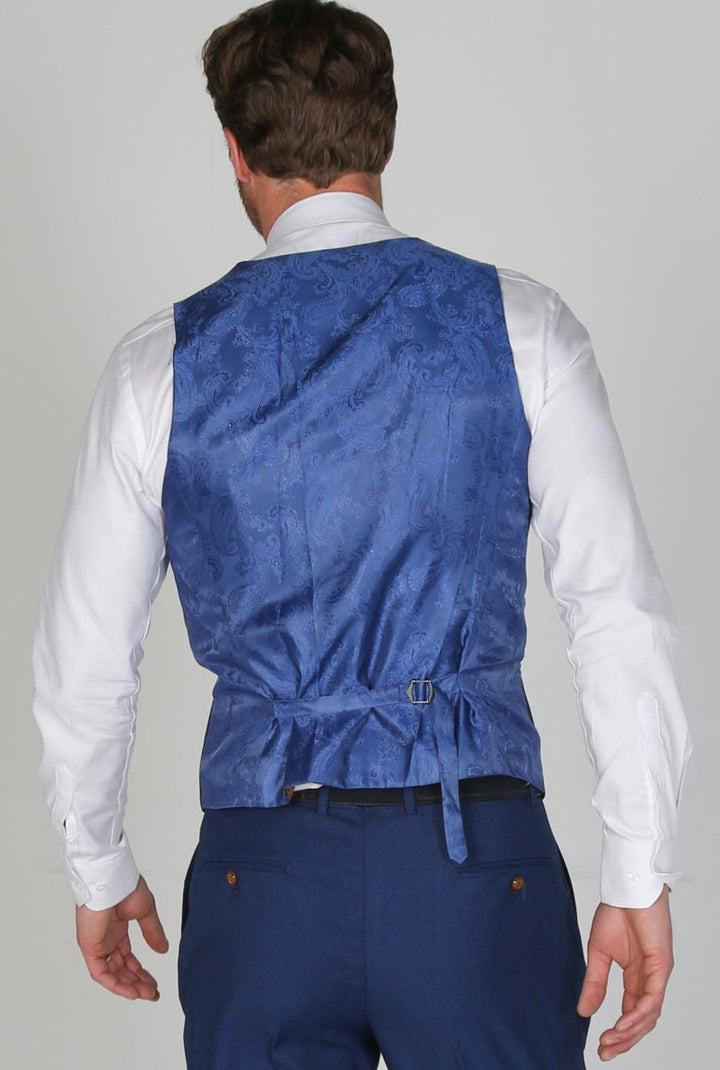 Men’s Mayfair Blue Waistcoat