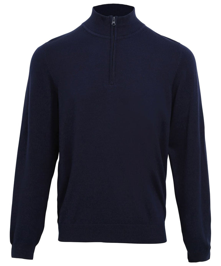 Premier ¼ Zip Knitted Sweater - Navy / XS - Knitwear