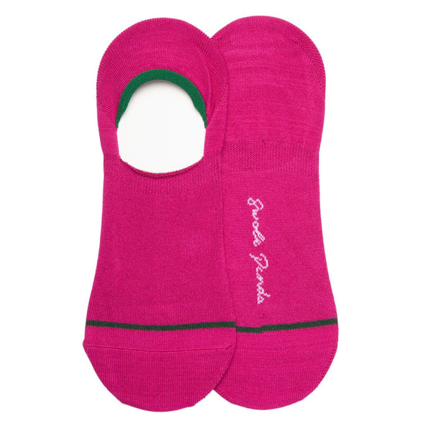 Cerise ’No-Show’ Bamboo Socks - UK 4-7 (US 5-7.5 / EU 37-40) - Socks