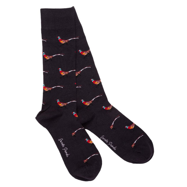 Pheasant Bamboo Socks (Comfort Cuff) - UK 4-7 (US 5-7.5 / EU 37-40) - Socks