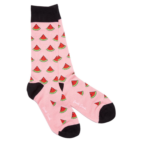 Watermelon Bamboo Socks - UK 4-7 (US 5-7.5 / EU 37-40) - Socks