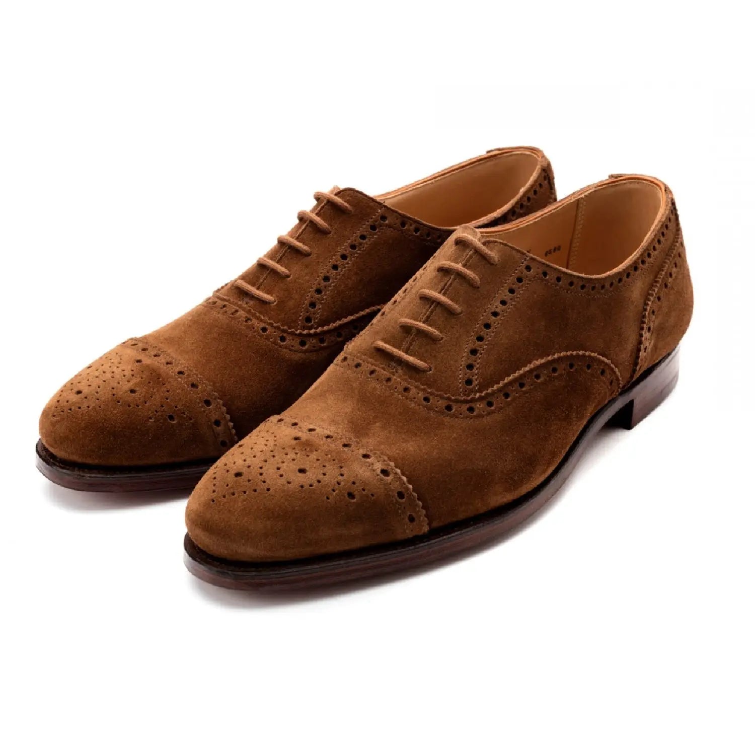 Tobacco Suede Semi Brogue – www.koblur.com