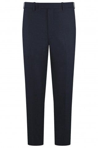 Torre Albert Dark Blue Pure Wool Light Weight Tweed Trousers - Suit & Tailoring