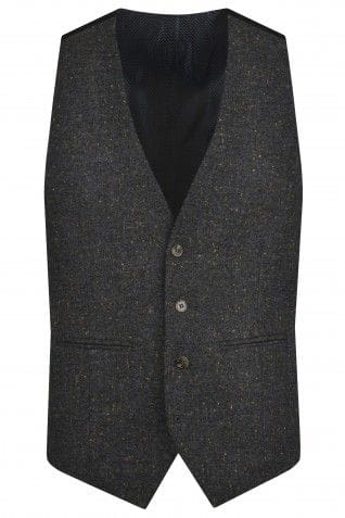 Torre Albert Dark Grey Pure Wool Light Weight Tweed Three Piece Suit