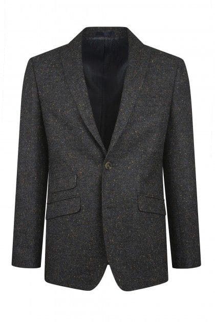 Torre Albert Dark Grey Pure Wool Light Weight Tweed Three Piece Suit