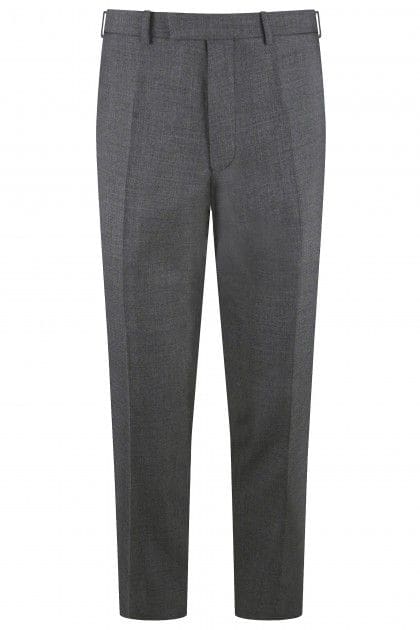 Torre Albert Grey Pure Wool Light Weight Tweed Trouser - 32S - Suit & Tailoring