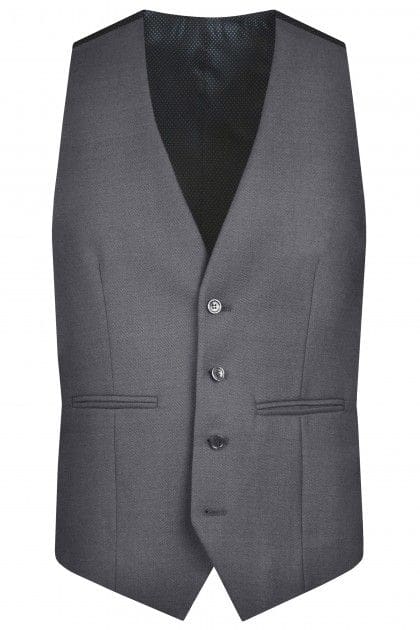 Torre Albert Grey Pure Wool Light Weight Tweed Waistcoat - 34R - WAISTCOATS