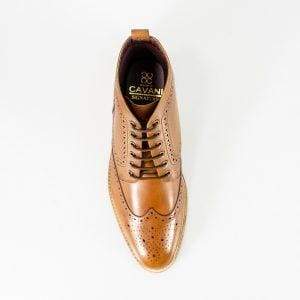 Cavani Holmes Tan Mens Leather Boots - Boots