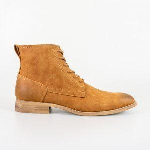 Cavani Huricane Tan Mens Leather Boots - Boots