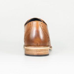 Cavani John Tan Mens Leather Shoes - Shoes