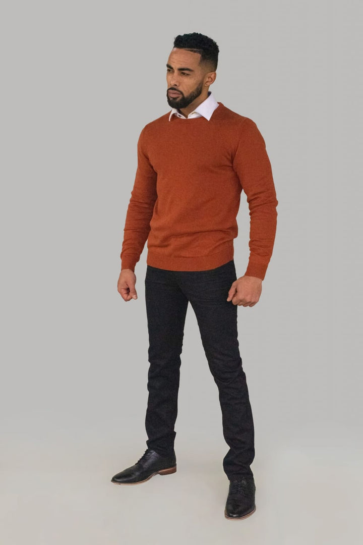 Cavani Men’s Rustic Crewneck Knit - S - Shirts