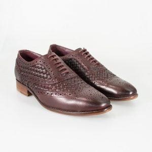 Cavani Orion Wine Mens Leather Shoes - UK7 | EU41 - Shoes