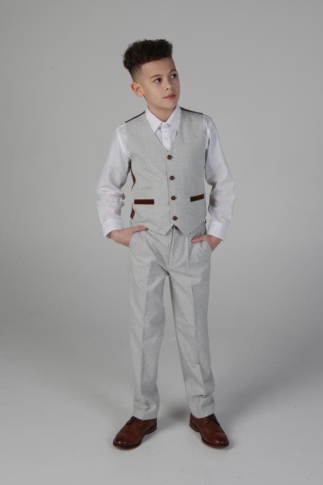 Device - Boy’s Mark Stone Three Piece Suit - boys suits