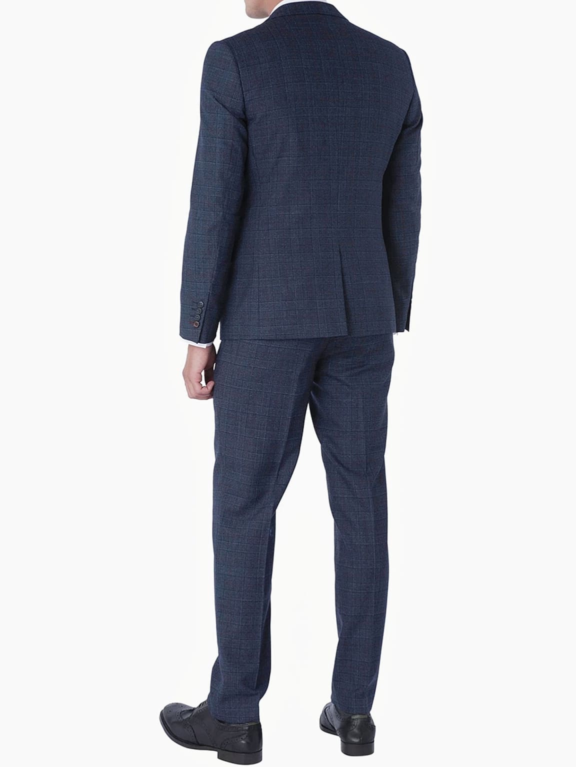 Harry Brown London | Harry Brown Finley Check Navy Blazer - MENSWEARR