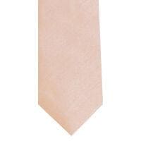 LA Smith Peach Skinny Shantung Tie - Accessories