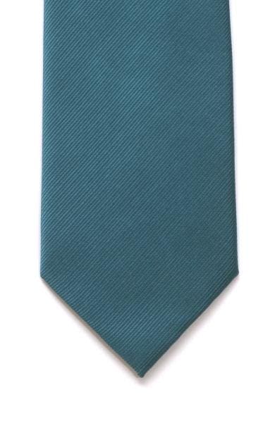 LA Smith Plain Teal Silk Tie - Accessories