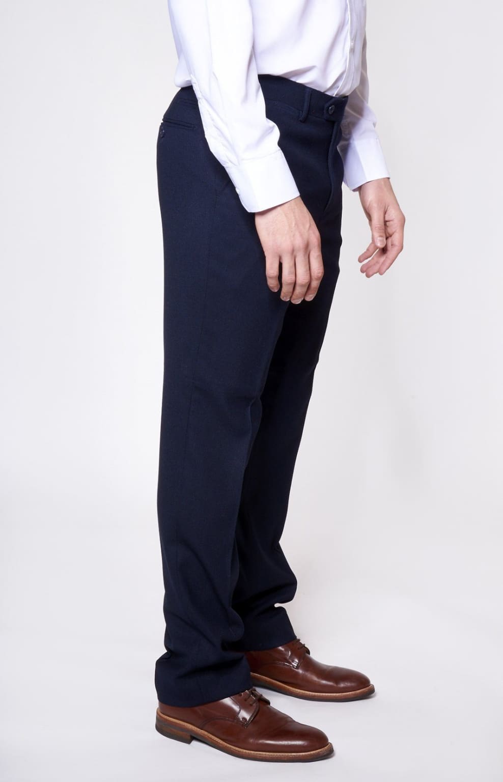 Taylor & Wright Westminister Navy Slim Fit Suit Trousers - Matalan